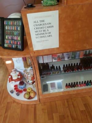 Lots of nail colors to choose from!