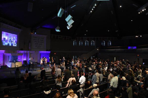 Powerful moments in worship.