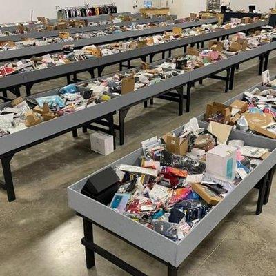 Truckloads brought in of mostly new items from shelf pulls/overstocks. Many great finds of everyday items and more for $8 or less!1