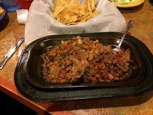 Discada. It was tasty and spicy.