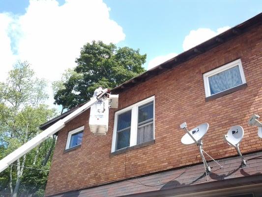 bucket truck for hard to reach areas