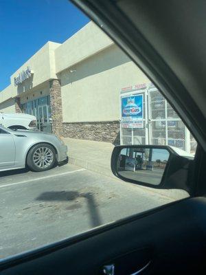 Entrance to business