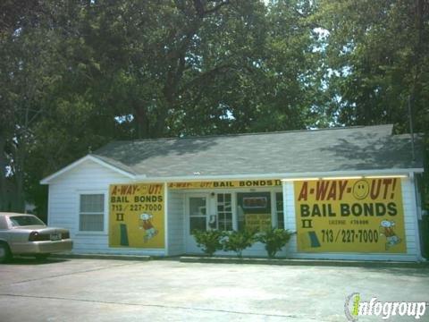 A WAY OUT BAIL BONDS
 1521 BINGLE RD HOUSTON, TX 77055
 
 7132277000
