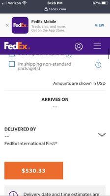 The Fedex quote