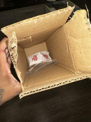 Item missing upon receiving my package.