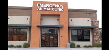 We are located within the Emergency Animal Clinic building.