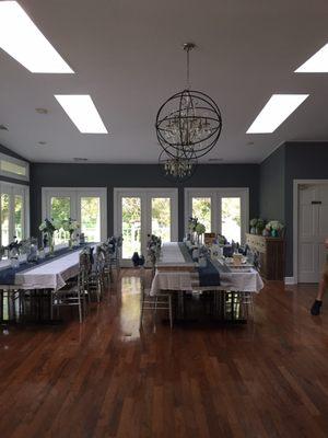 Room for wedding reception or living room.