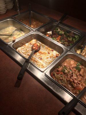 Very low to empty on almost everything