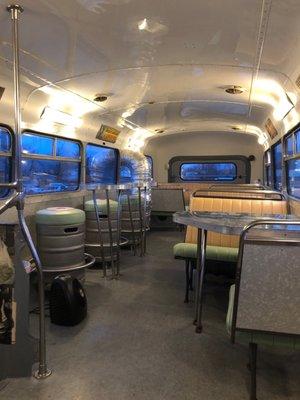 Upstairs eating area