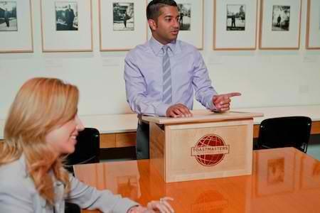 Toastmasters in action!