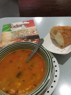 Soup bread menu