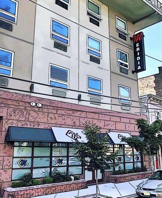 We are located inside the Meridia Building! Come to say "Hi" and don't forget to bring your pups with you!