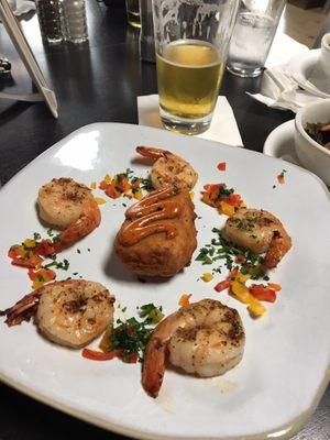 Shrimp and beer!