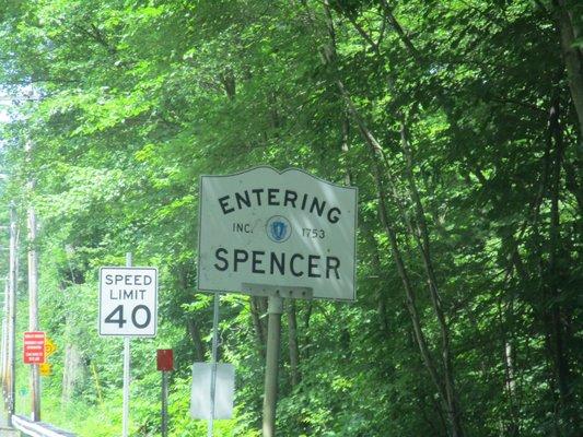 Entering Spencer from Charlton.