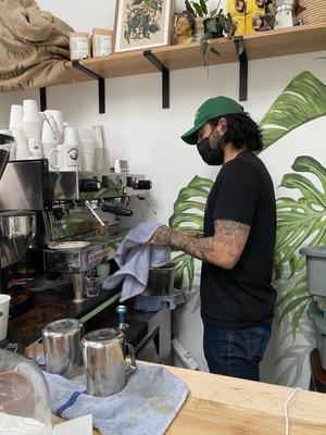 Serving up delicious hot drinks