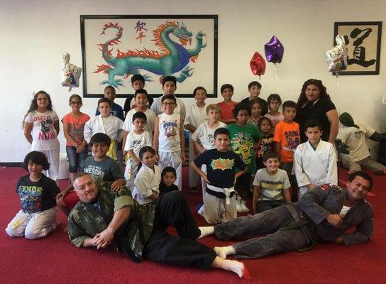 End of Summer party for the kids class.