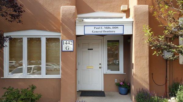 We're located in the St. Francis Professional Plaza. It has a clock at the main entrance.