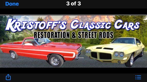 Restored cars done by Kristoffs Classic Cars