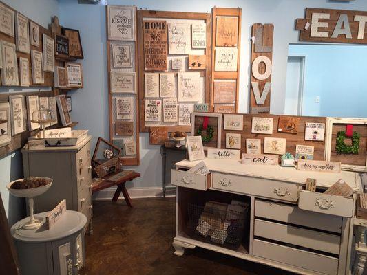 Gorgeous signs that can be personalized. They make fabulous gifts!