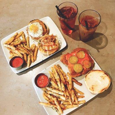 Pork jowl and avocado burger was amAzing!!! The hot chicken sandwich ... the chicken was amazing but man was it spicy!!