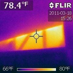 An infrared scan helps locate areas where insulation is missing or not properly installed.