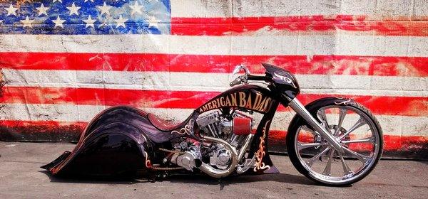 This is a custom Bagger built by Scooter Shooterz!