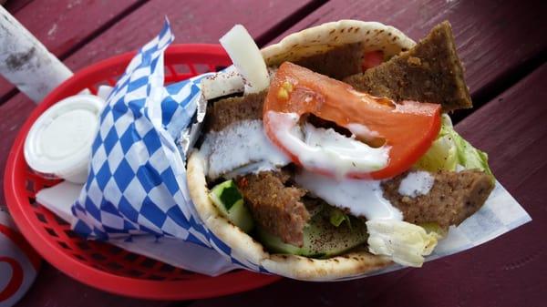 First time at a food cart looks delicious! Oh and it is! Yummy!