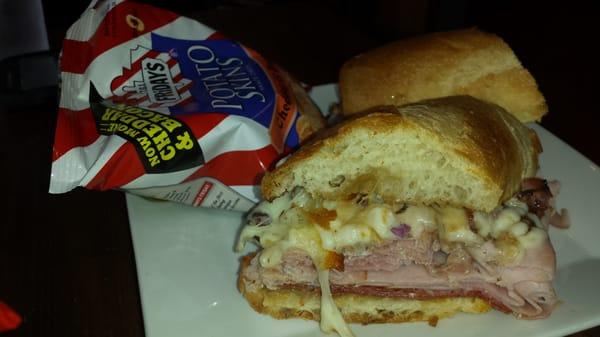 The hot Capone sandwich enough for two