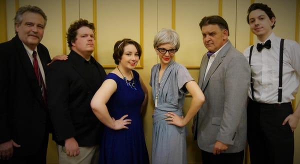 Mystery Dinner of Williamsburg's cast of "The Sound of Murder"