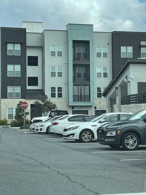 Laundry hanging in front building2nd floor????!!!