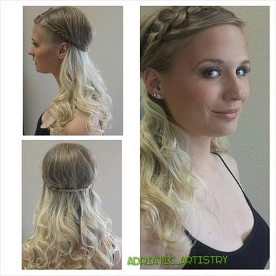 Senior Prom hair and makeup done by Adrianna Perez. Call 760-586-9690, or schedule online at ldbsalon.com