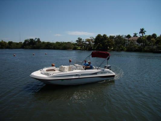 21 foot Hurricane deck boat