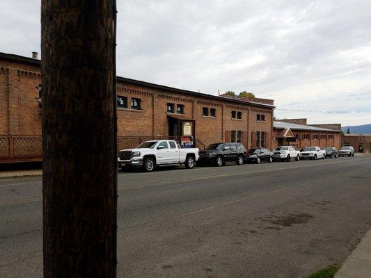 scoping out from the side