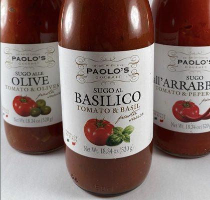 They have a wonderful assortment of fine imported specialty sauces from Italy.Loved the sauce with swordfish from Sicily!