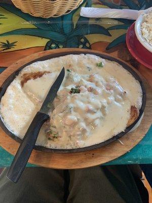 Pollo fundido