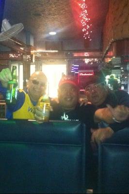 Me and my cousins singing up a storm at karaoke. After a lot of beers.