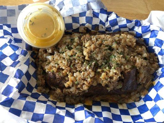 The One and Only Blackened Shrimp Baked Potato