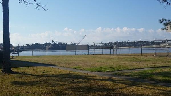 Barge on the lake