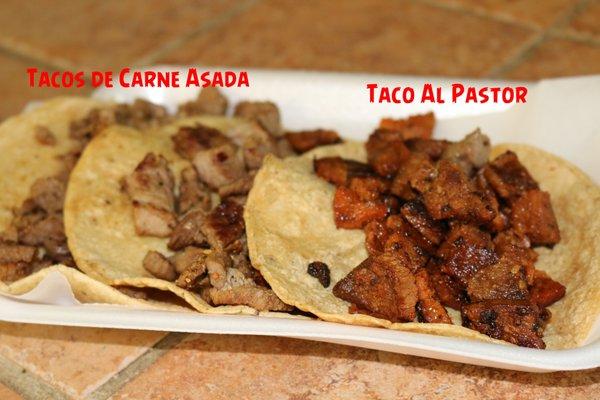 Your tacos come plain, but they provide all the fixings so that you can prepare them to your liking.