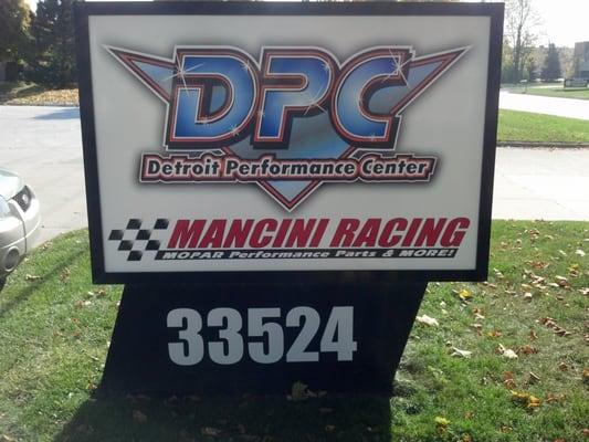 Sign out by the street.