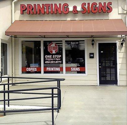 photo One Stop Printing & Signs Atlanta GA storefront