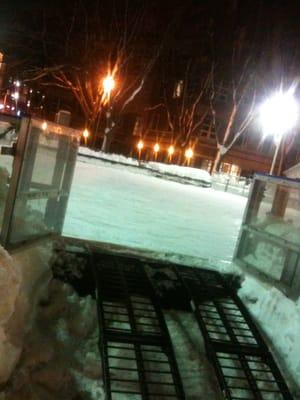 Rink and Zamboni ramp