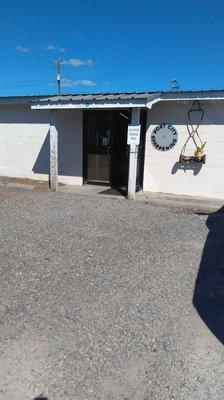 This is the front door. When you see it you found us.