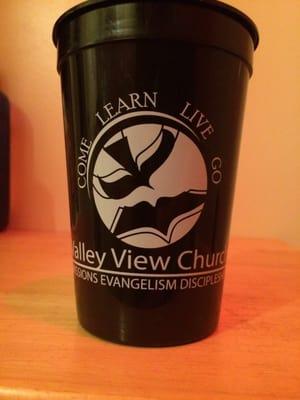 I went to Valley View church  and all I got was this cup and their boot!