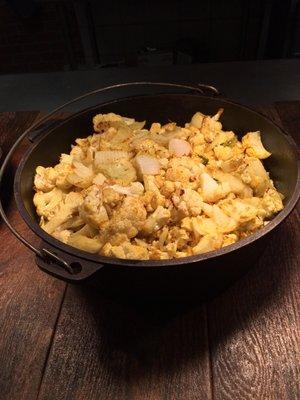 Curry style cauliflower