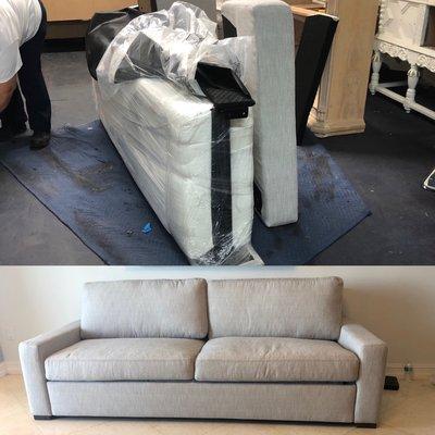 I also provide first quality and service Of De assembling and assemble of furniture (sofas) . we are here for you ! Call us