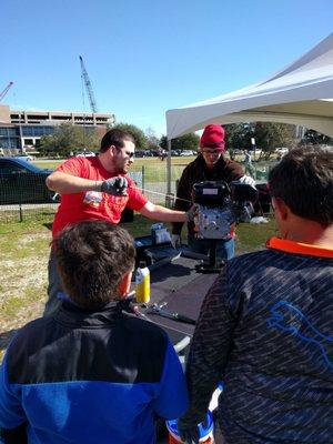 Cummins tent at the Charleston STEM Festival 2017.