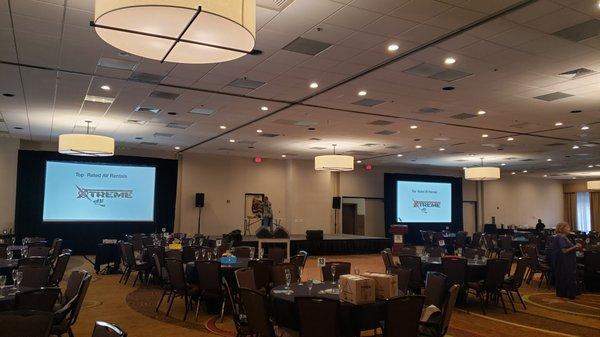 2-screen & 2- Projector and Speakers setup 2022