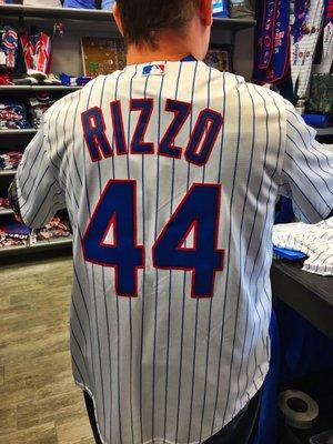 Ben getting sized @ Chicago Sports.