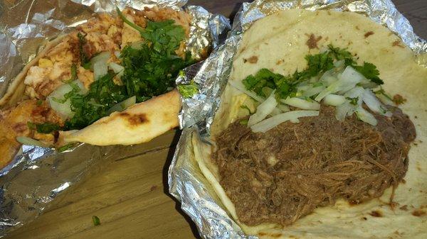 Barbacoa and chorizo con egg